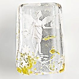 GARDEN KUVARS KANATLI TANRIÇA NEGATİF İNTAGLİO MÜCEVHER OYMA TAŞ