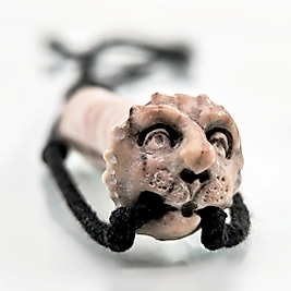 ASLANIN NEFESİ – MERMERDEN OYMA SÜTUN FORM KOLYE