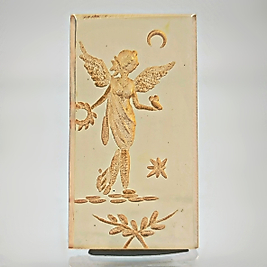 SENTETİK KEHRİBAR - NEGATİF İNTAGLİO KANATLI TANRIÇA