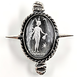 HERMES CAM İNTAGLIO KOLYE