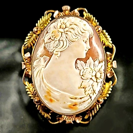 1930 - 40’LAR ART NOUVEAU RUHUNU TAŞIYAN ÇİFT KULLANIMLI CAMEO