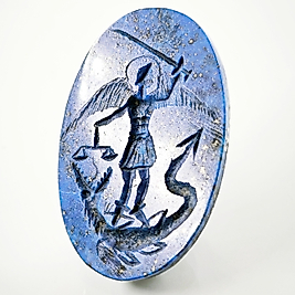 DOĞAL TAŞ - LAPİS ST.GEORGE İNTAGLİO