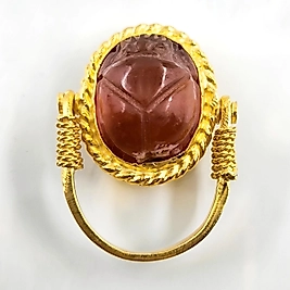 SCARAB AKİK YÜZÜK
