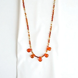 KARNELYAN AKİK KOLYE