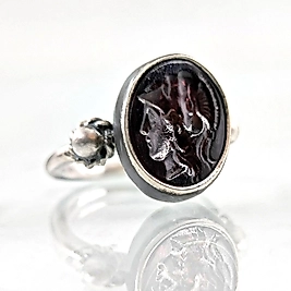 ANTİK ATHENA İNTAGLİO YÜZÜK