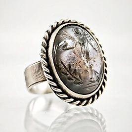 AY TAŞI TANRIÇA NİKE İNTAGLİO YÜZÜK