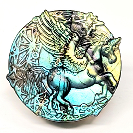 DOĞAL TAŞ - LABRADORİT PEGASUS CARVİNG