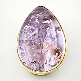 AMETİST NEGATİF İNTAGLİO TANRIÇA NİKE KOLYE