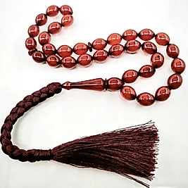 NASIR FİDAN USTA ATÖLYESİ TRAŞLI OSMANLI BENZETME SIKMA KEHRİBAR TESBİH