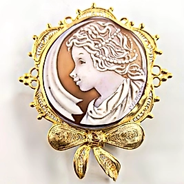 "AY IŞIĞI GİBİ CAMEO KOLYE"