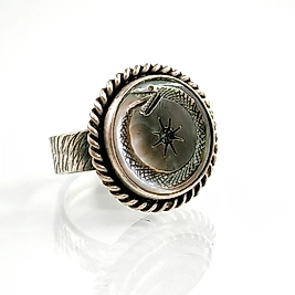 RUHUN DÖNGÜSÜ – İNTAGLİO SANATI OUROBOROS YÜZÜK