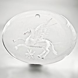 KABEŞON CAM - NEGATİF İNTAGLİO PEGASUS OYMA