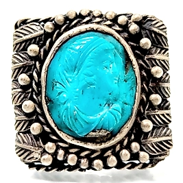 FİRUZE TAŞLI KRAL YÜZÜK