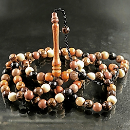 KARMA AĞAÇLARDAN ÖZEL TASARIM 99'LUK NAMAZ TESBİHİ