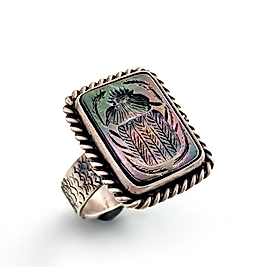 SCARAB SEDEF YÜZÜK