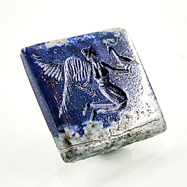 DOĞAL TAŞ - LAPİS TANRIÇA NİKE İNTAGLİO