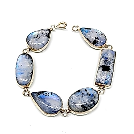 AY TAŞI GÜMÜŞ TASARIM BİLEKLİK