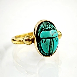 FİRUZE SCARAB YÜZÜK
