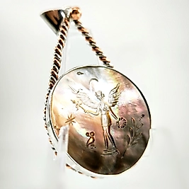 OKYANUS SEDEF İNTAGLİO KOLYE