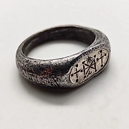 BYZANTİNE STİL DEMİR YÜZÜK