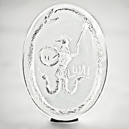 KABEŞON CAM - NEGATİF İNTAGLİO ABRAXAS OYMA