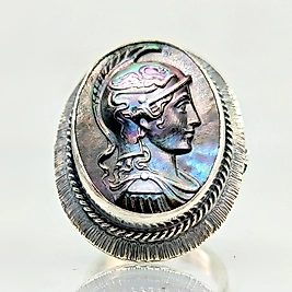 ZAFERİN IŞIĞI SAVAŞÇI SEDEF İNTAGLİO YÜZÜK