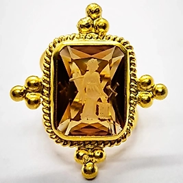 ZULTANİT İNTAGLİO GÜMÜŞ YÜZÜK