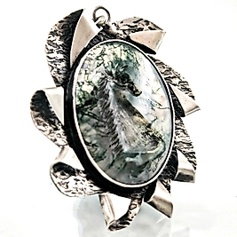 MOSS AGAT AT İNTAGLİO KOLYE