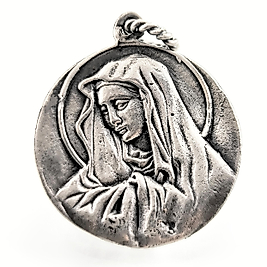 925 STERLİNG İSA & MERYEM İKONA KOLYE