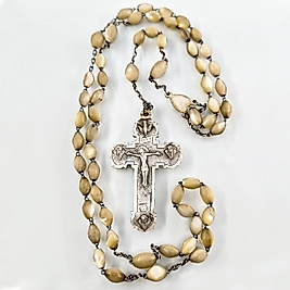 SEDEF VE GÜMÜŞTE İNANCIN İZİ SEDEF RAHİP KOLYESİ