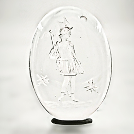 KABEŞON CAM - NEGATİF İNTAGLİO HERMES OYMA