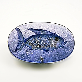 DOĞAL TAŞ - LAPİS BALIK İNTAGLİO