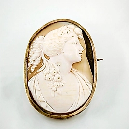 VİKTORİA DÖNEM CAMEO BROŞ