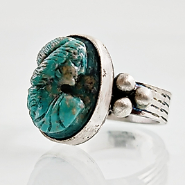 OCEANUS’UN KIZI FİRUZE KABARTMA YÜZÜK