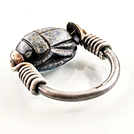 DÖNER KASALI LAPİS SCARAB BOK BÖCEĞİ YÜZÜK