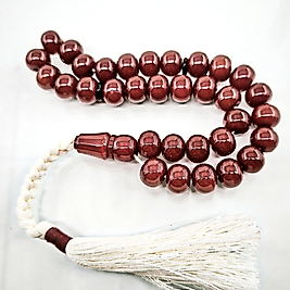 NASIR FİDAN USTA ATÖLYESİ TRAŞLI OSMANLI BENZETME SIKMA KEHRİBAR TESBİH