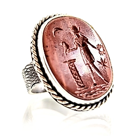 JASPER İNTAGLİO GÜMÜŞ YÜZÜK