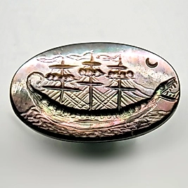 SEDEF OYMA İNTAGLİO ANTİK SAVAŞ GEMİSİ İNTAGLİO