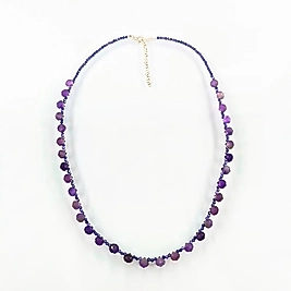 AMETİST IŞILTISI – DOĞAL TAŞ KOLYE