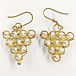 HELEN ÜZÜMLERİ  OKYANUS İNCİLİ KÜPE