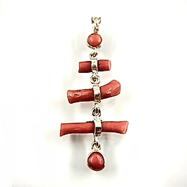 DAL MERCAN TASARIM GÜMÜŞ KOLYE