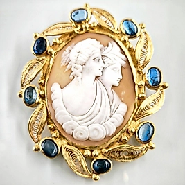 KYANİTLİ CAMEO MURASSA KOLYE