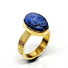 LAPİS SCARAB  YÜZÜK