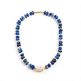 LAPİS, KUM İNCİ VE BAROK İNCİ GERDANLIK