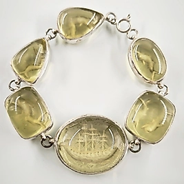 LİMON KUVARS İNTAGLİO BİLEKLİK