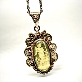 ROMA MUHAFIZI KADİM BİR TILSIM NEGATİF İNTAGLİO KOLYE