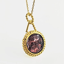 GORGON KADİM KORUYUCU CAM KOLYE