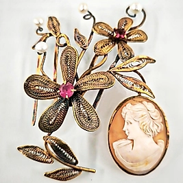 KALLAVİ BOYUT EŞSİZ CAMEO SAÇ TOKASI