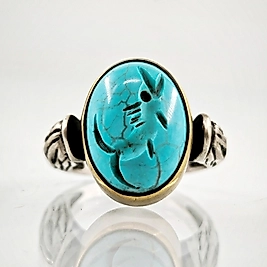 FİRUZE YUNUS İNTAGLİO YÜZÜK