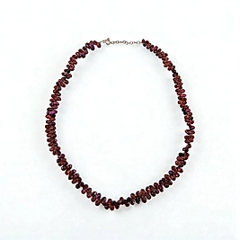 DROP KESİM GARNET KOLYE